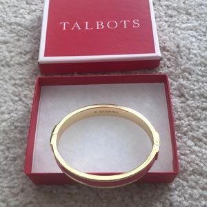 Talbots Gold & Pink Magnetic Bracelet